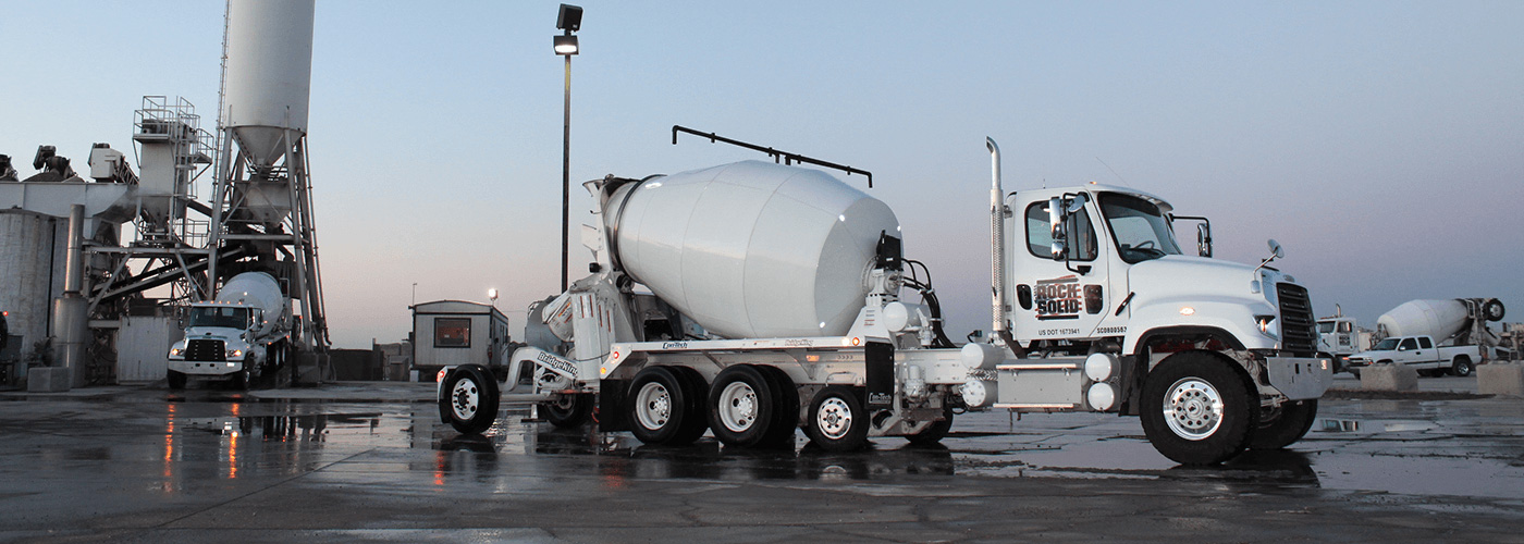 Rock Solid Concrete Truck with new Logo - Side View